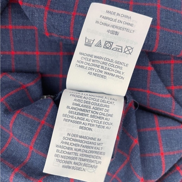 J. Crew 100% Cotton Plaid Ruffle Popover Button Up Shirt Casual Top Size 00 - Picture 16 of 16